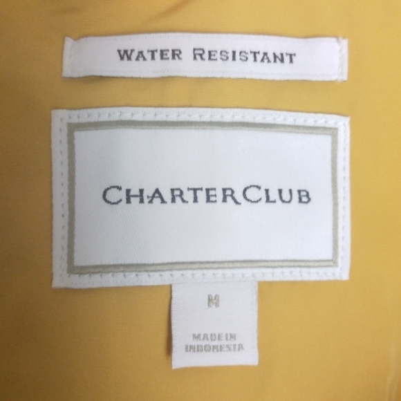 NWT Charter Water-Resistant Yellow Utility Hooded Jacket $99.50 Medium - Picture 7 of 8